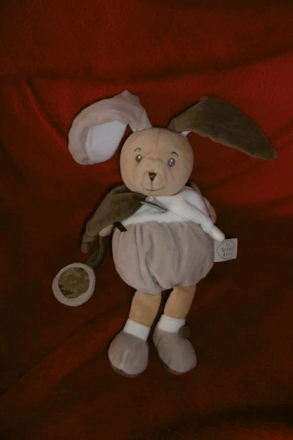 DOUDOU & COMPAGNIE Peluche activite lapin beige blanc marron LA GRANDE RECRE