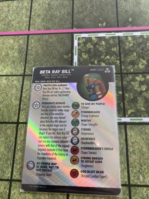 Heroclix Avengers War of the Realms set Beta Ray Bill #L023 Legacy Card ONLY
