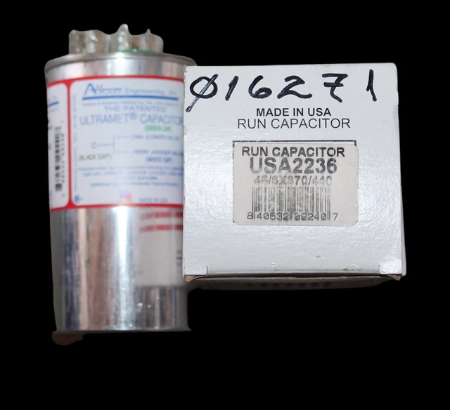 Global AmRAd RUN CAPACITOR ROUND 45X370/440 USA2236