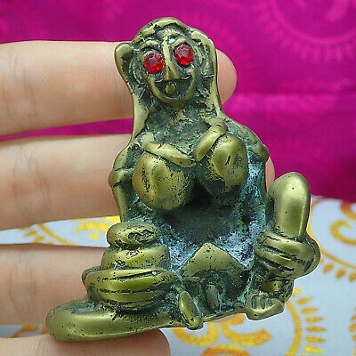 E-pher Thai Buddha Statue Bronze Love Buddhism Talisman Eper Lady Vintage Figure