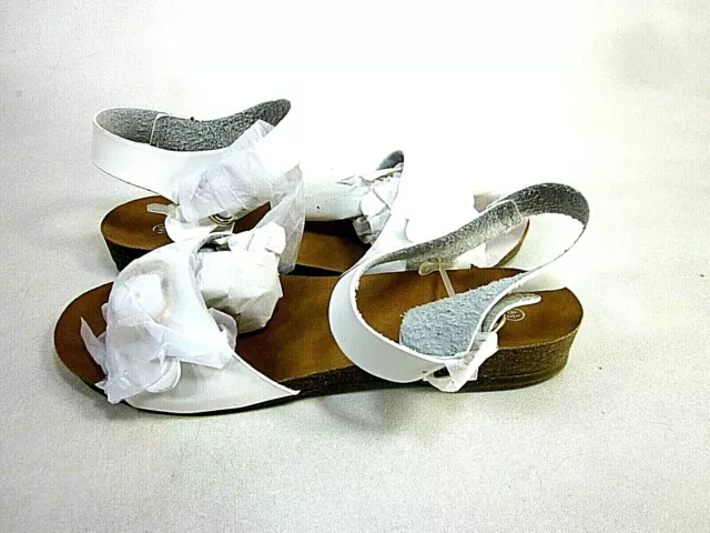 Refresh Whisper 2 Women's Synthetic Flat Dress Sandal White US Size 8.5 M