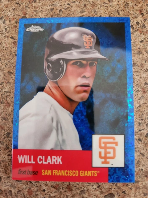 2022 Topps Chrome Platinum WILL CLARK Blue Mini Diamond Refractor /199