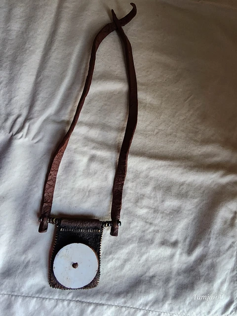 Himba tribal vintage leather necklace