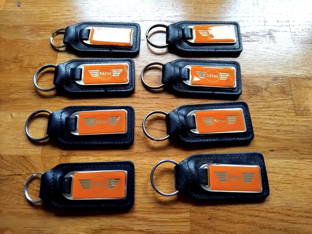 CLASSIC MINI COOPER S Genuine Nos Rover Leather Key Rings Sport 500 Mpi ...