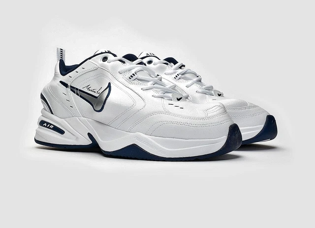 NIKE AIR MONARCH Men s Size 9.5 IV Martine Rose White Navy Silver