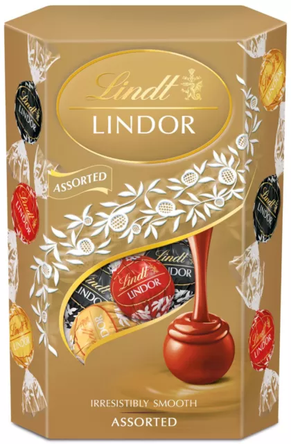 LINDT LINDOR Assorted Chocolate Balls with Cream Filling 200g 7.06oz