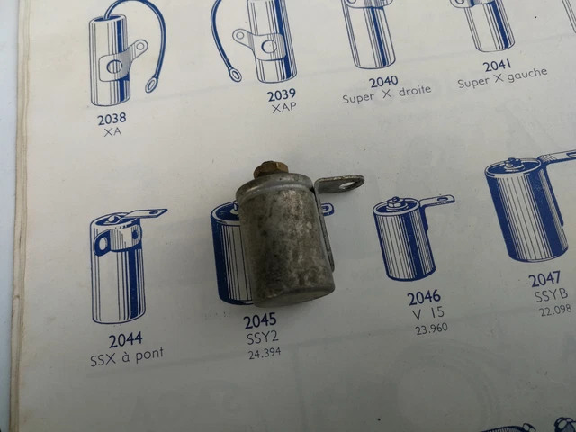 N.O.S condensateur SAFI V15 Motobloc peugeot mobylette cyclomoteur moteur volant