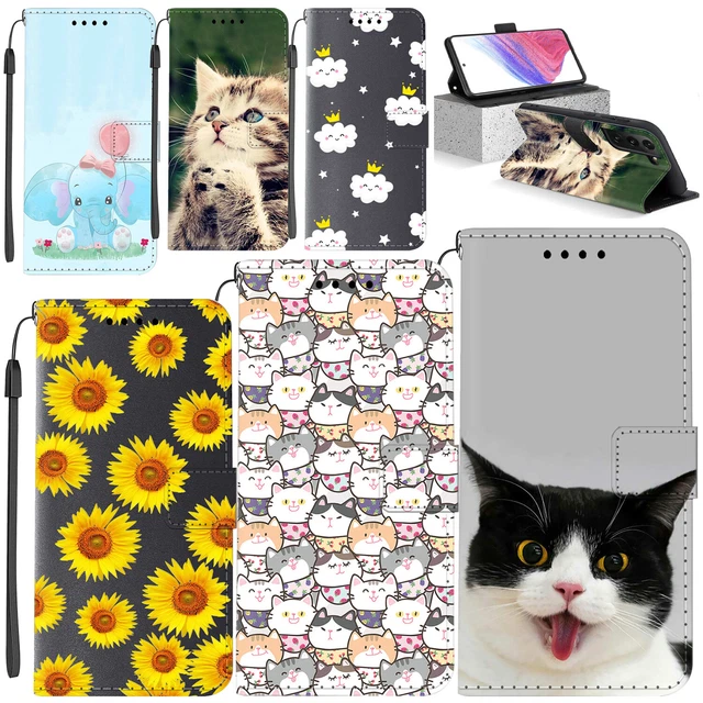 Pretty Pattern Phone Case for Samsung Galaxy A34 A14 A53 S23 Stand Leather Cover