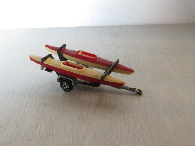 MAJORETTE FRANCE SHOWBOX Renault 11 + remorque canoes N° 317 EUR 45,00