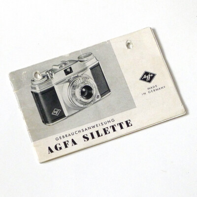 Manuale DI ISTRUZIONI AGFA SILETTE istruzioni d'uso 
