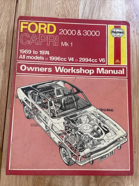 FORD CAPRI MK1 Haynes Manual 2000 3000 1969 To 1974 £10.00 - PicClick UK