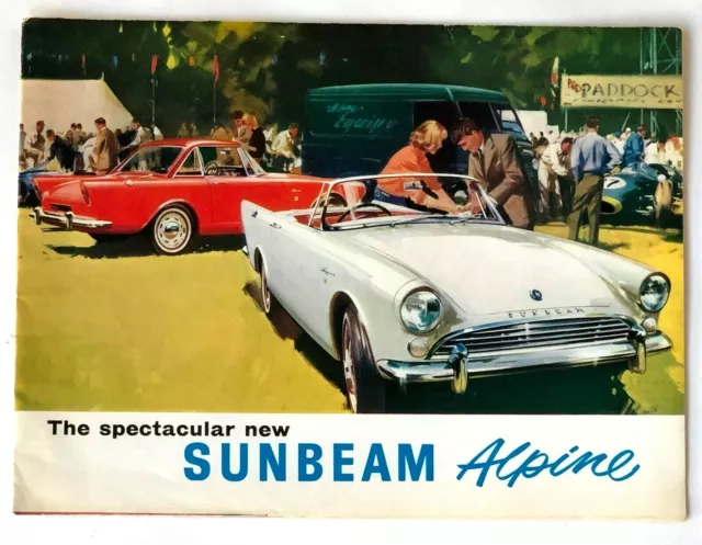 1963 Sunbeam Alpine Sales Brochure Alpine Gran Turismo Alpine Sports Touring Vtg
