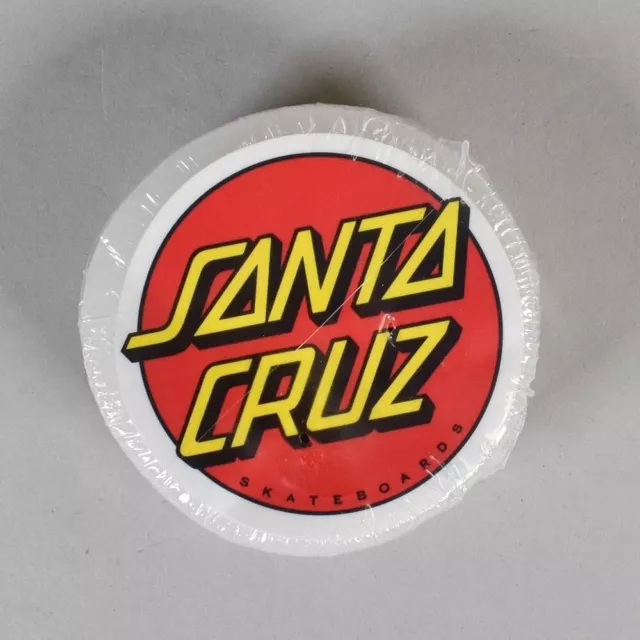 Santa Cruz - Classic Dot Skateboard Wax Puck White / Clear Curb Wax skate