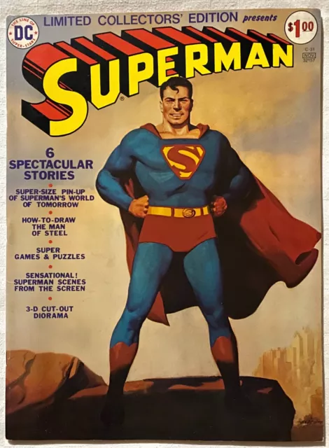 SUPERMAN DC Comics Treasury Edition Comic Book 1974 Giant Size Ltd Collectors Ed
