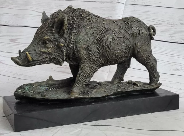Art Déco Escultura Elefante Adornos Colgante de Pared Bronce Estatua Figura