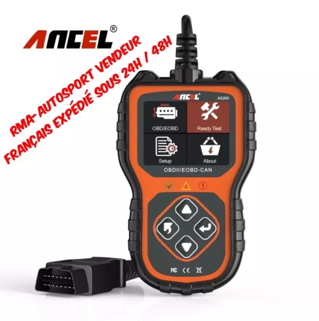 Outil Diagnostic Voiture OBD2 Universel Lecteur de Code Valise Auto Scanner