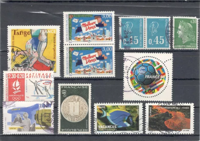 LOTTO 12 FRANCOBOLLI USATI Francia - 12 USED STAMPS France