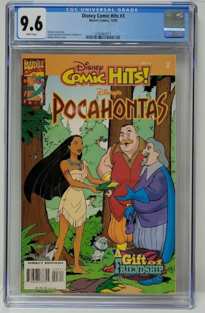 Disney's Comic Hits Pocahontas Issue #3 Marvel Comics 1995 CGC Grade 9.6 Comic