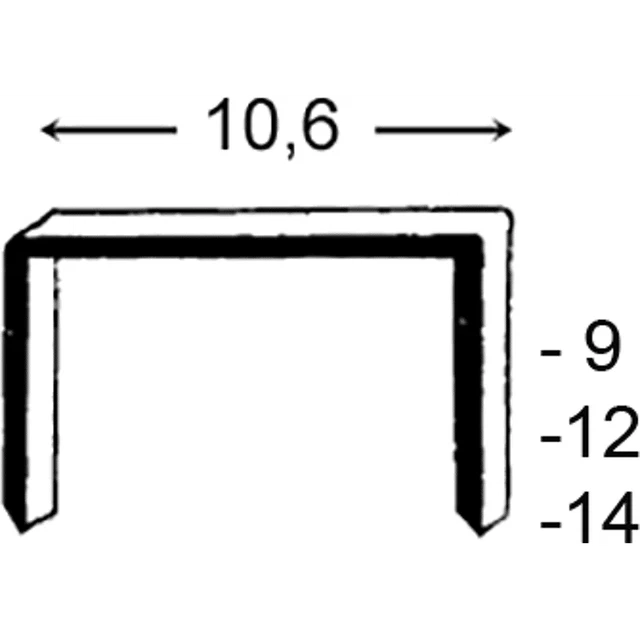 Prebena Heftklammern PF06CNK (8000 St.)
