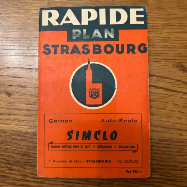 Carte routière SIMCLO ❤️ Rapide Plan de STRASBOURG - French Map