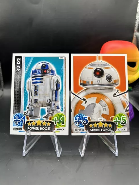R2D2 110 + BB8 150 Bundle Star Wars Force Attax Trading Card  Game  Topps