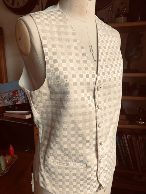 Gilet Caffè Avorio Taglia 36" Tessuto Petto Champagne Qualità Occasione Speciale