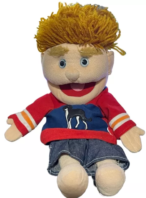 SUNNY & CO TOYS Puppet Boy Black Hair Brown Eyes Overalls Full