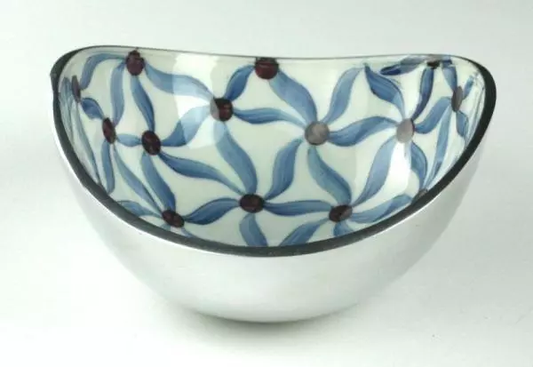 TilnarArt,FAIR TRADE hand made recycled aluminium/enamel bowls - FLORA -4 sizes