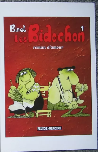 binet - les bidochon 1 - carte postale pub izneo