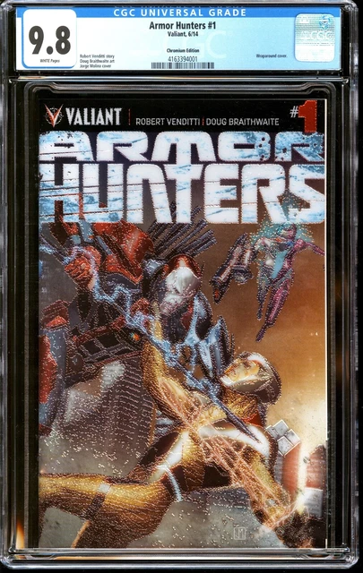 Armor Hunters #1 Chromium Variant Edition CGC 9.8 Valiant Comics