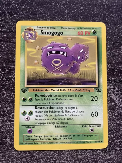 Smogogo Unco - Pokémon 45/62 Fossile Édition 1 Fr