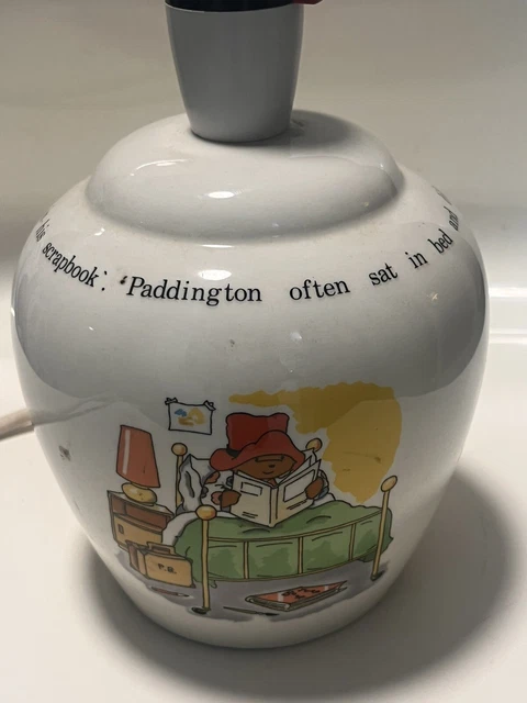 VINTAGE "PADDINGTON BEAR COALPORT CHINA LAMP BASE - Will Need REWIRING!!! VINTAGE "PADDINGTON BEAR COALPORT CHINA LAMP BASE - Will Need REWIRING!!!