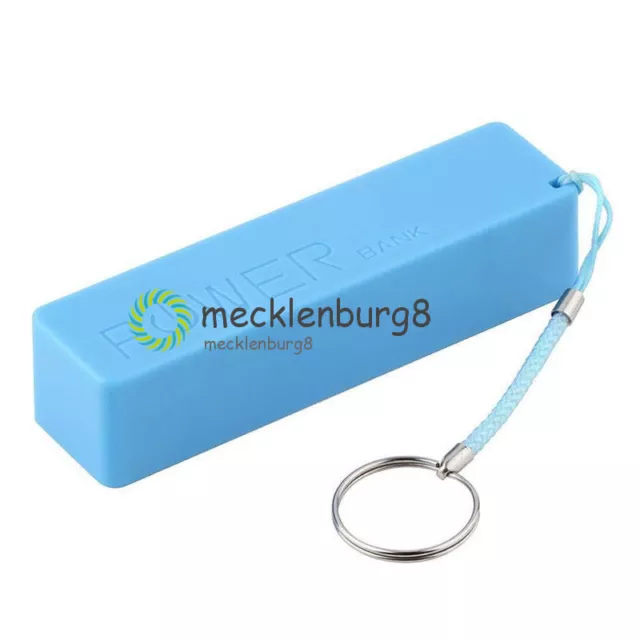 Blue 1800/2200/2600mAh USB Power Bank Case Battery Charger DIY Kit Box New