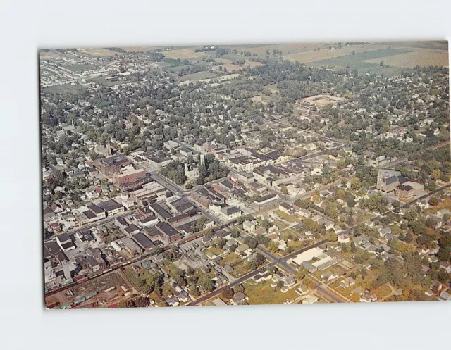 Postcard Aerial View Greensburg Indiana USA