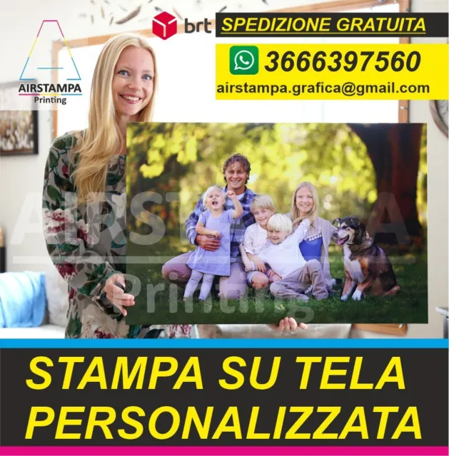 Stampa Su Tela Foto Personalizzata Da Parete Con Telaio In Legno Resistente