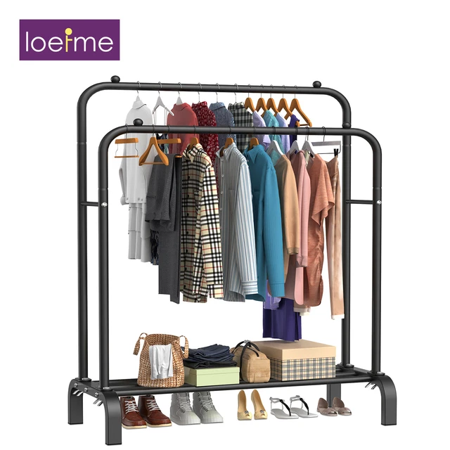 Retail Rail System HEAVY DUTY CLOTHE Rail Retail Shop Commercial/Domestic Garment Rack ...