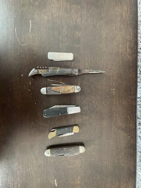 Knife Lot Pocket Knives For Parts Or Repair