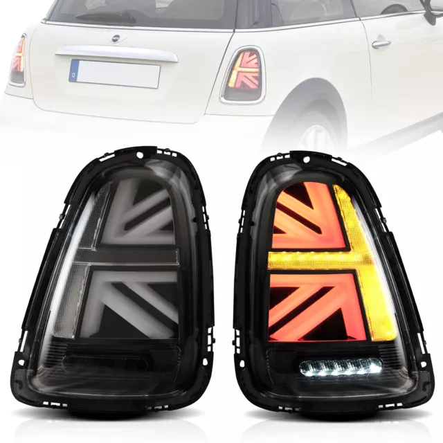 VLAND LED Tail Lights For 2007-2013 BMW Mini R56 R57 R58 R59 Cooper S Union Jack