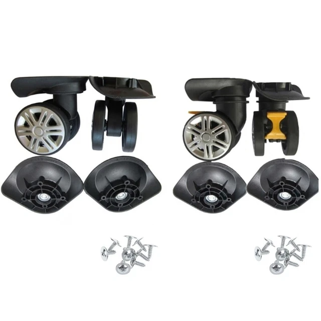 Trolley Casters for Luggage Box Swivel kit Double Row SilentWheel with Screws