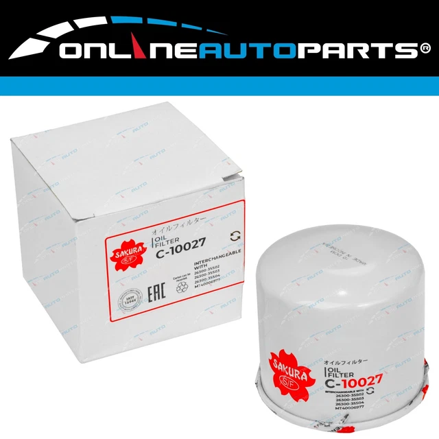 Oilk Filter Rio SAKURA OIL FILTER for Kia Rio UB 4cyl 1.4L G4FA 1.6L G4FD 2011-2017 EUR ...