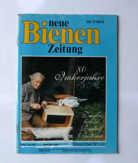 Neue Bienen Zeitung / Imkerzeitung Ausgabe 12 Dezember 1991