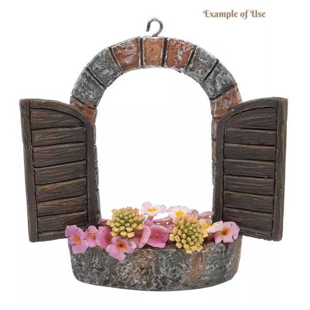 set of 2 Fairy window w/planter box fairy Garden accessories window for fairy 2