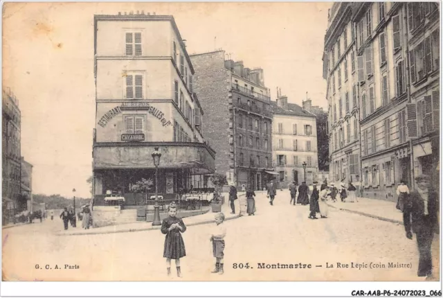 CAR-AABP6-75-0439 - PARIS XVIII - Montmartre - la rue lepic (coins Maistre)