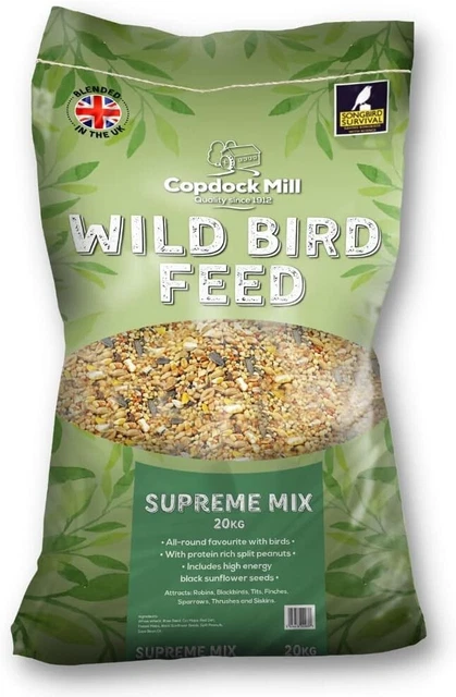 COPDOCK MILL WILD Bird Seed Supreme Mix 20kg – All Year-Round Bird Food ...