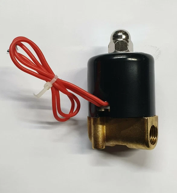 Elettrovalvola 2 Vie Per Acqua E Aria N/C 220V. Ac 1/4" Normalmente Chiusa