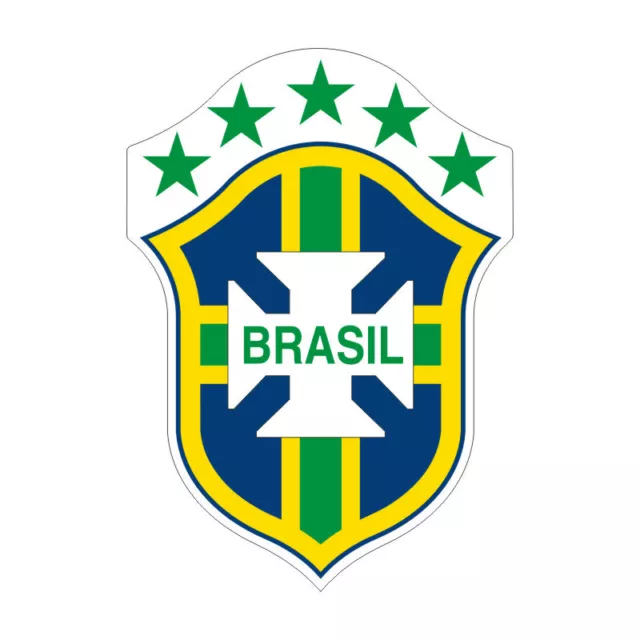 Sticker plastifié CONFEDERACAO BRASILEIRA FOOTBALL - BRESIL - FOOT - 7cm x 10cm