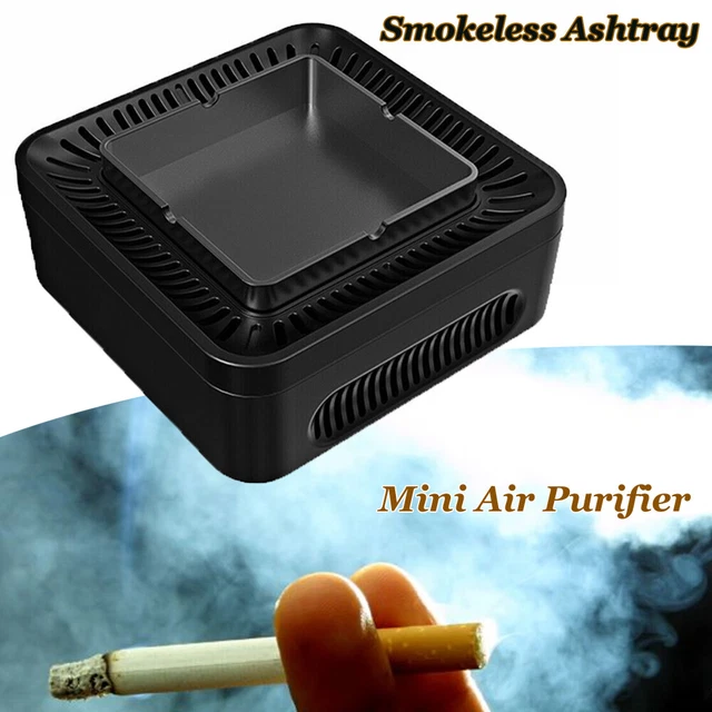 SMOKELESS ASHTRAY SMOKE Odor Clean Air Filter Cigarette Cigar Filter