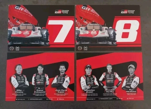 Carte Toyota Gazoo Racing #7 - 24 Heures Du Mans 2025 - Dédicacée