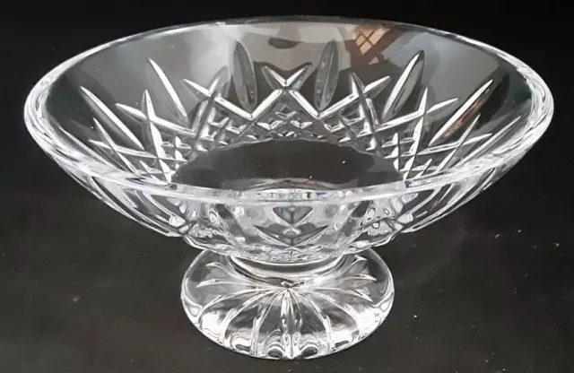 Waterford Crystal "Glenmede" Footed/pedestal Compote Bowl Dish 6” Signed