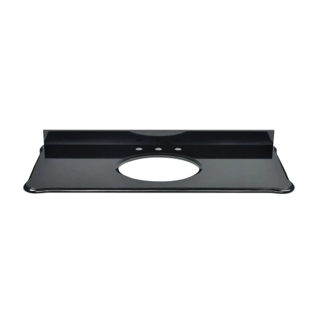 49 Inch Undermount Vanity Top-Black Finish - Bathroom - Vanity Top -